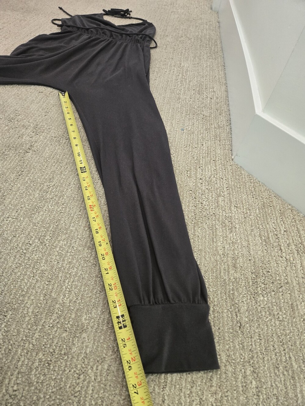 Spiritual Gangster Charcoal Halter Wrap Jumpsuit - Picture 10 of 10